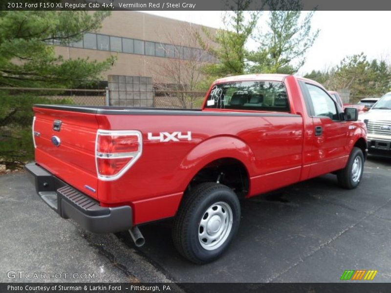  2012 F150 XL Regular Cab 4x4 Vermillion Red