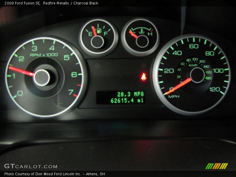 Redfire Metallic / Charcoal Black 2009 Ford Fusion SE