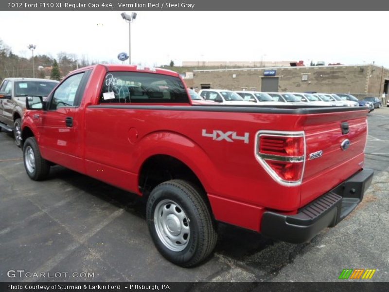 Vermillion Red / Steel Gray 2012 Ford F150 XL Regular Cab 4x4