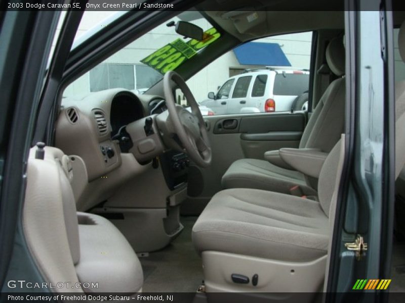 Onyx Green Pearl / Sandstone 2003 Dodge Caravan SE