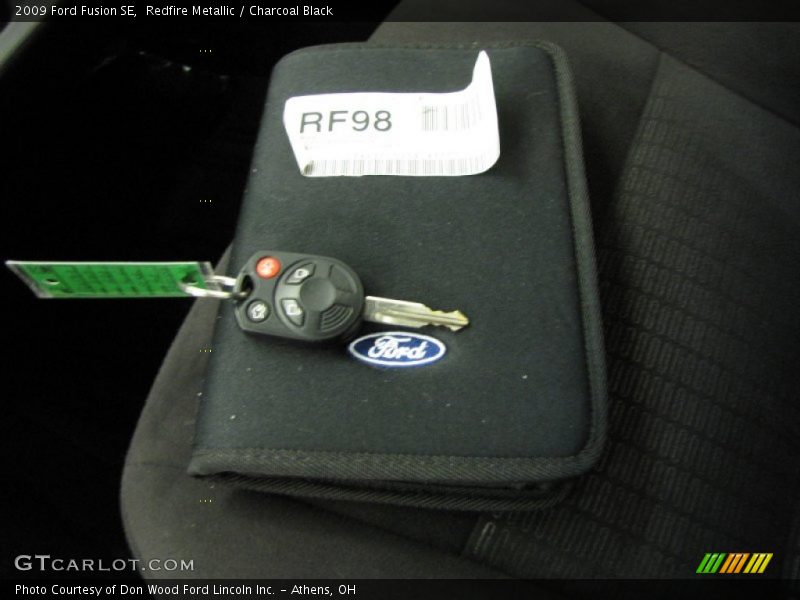 Redfire Metallic / Charcoal Black 2009 Ford Fusion SE