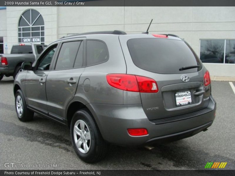 Steel Gray / Gray 2009 Hyundai Santa Fe GLS