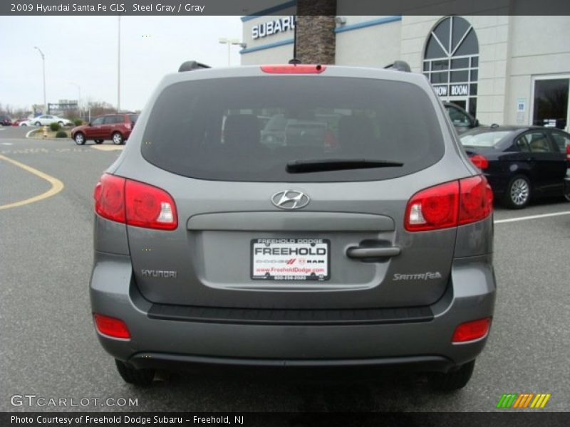 Steel Gray / Gray 2009 Hyundai Santa Fe GLS