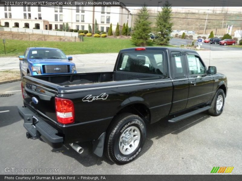 Black / Medium Dark Flint 2011 Ford Ranger XLT SuperCab 4x4
