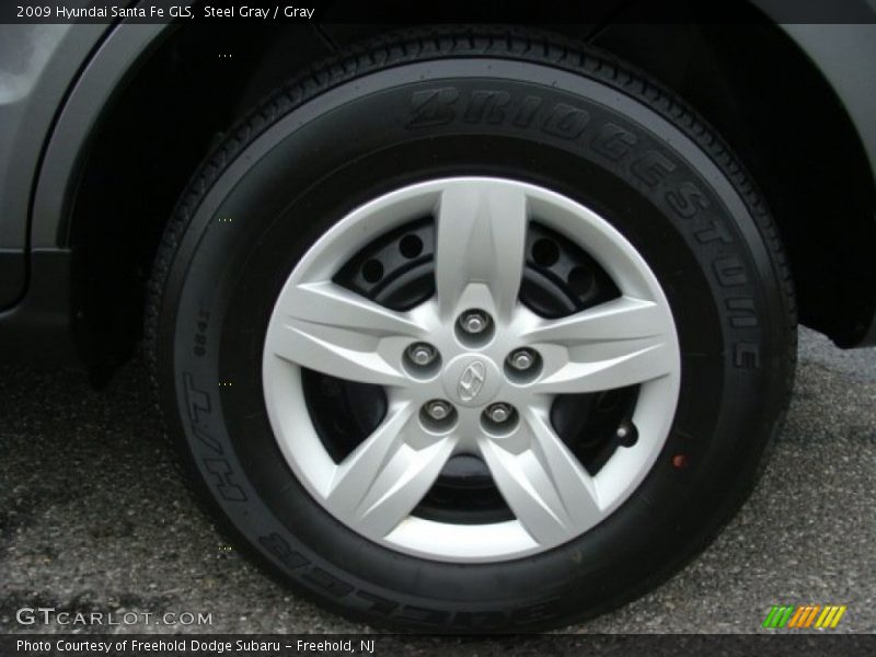 Steel Gray / Gray 2009 Hyundai Santa Fe GLS