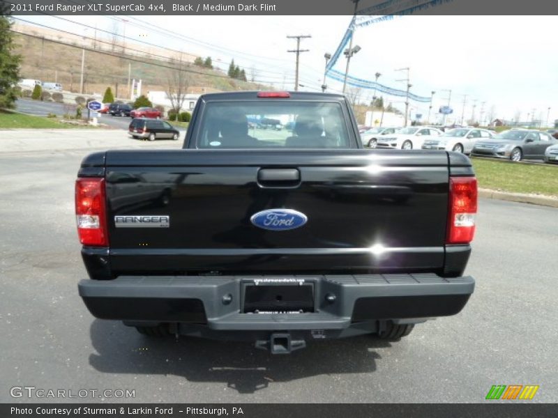 Black / Medium Dark Flint 2011 Ford Ranger XLT SuperCab 4x4
