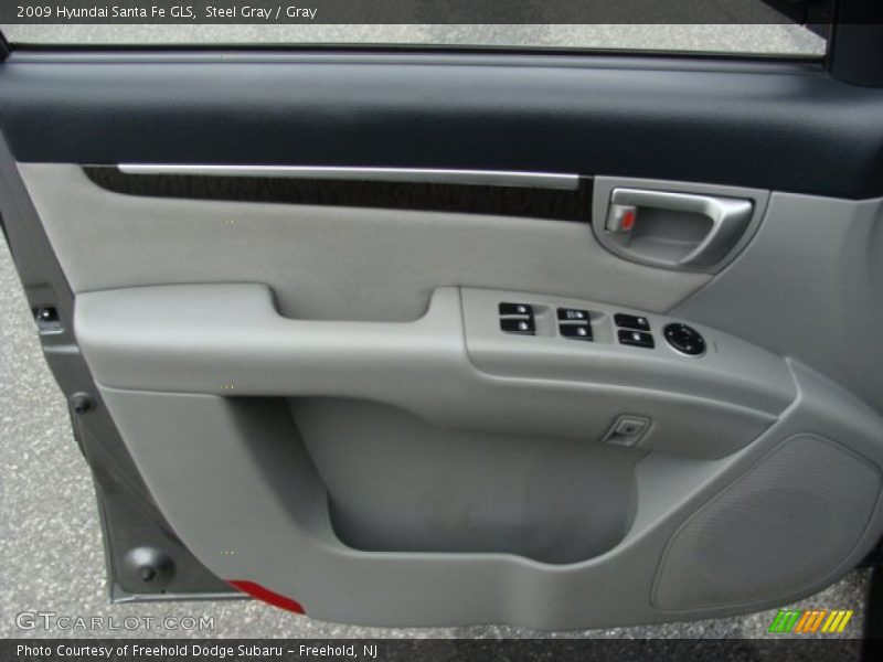 Steel Gray / Gray 2009 Hyundai Santa Fe GLS