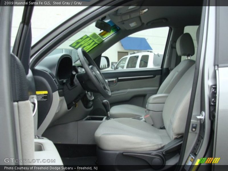Steel Gray / Gray 2009 Hyundai Santa Fe GLS
