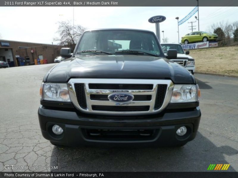 Black / Medium Dark Flint 2011 Ford Ranger XLT SuperCab 4x4