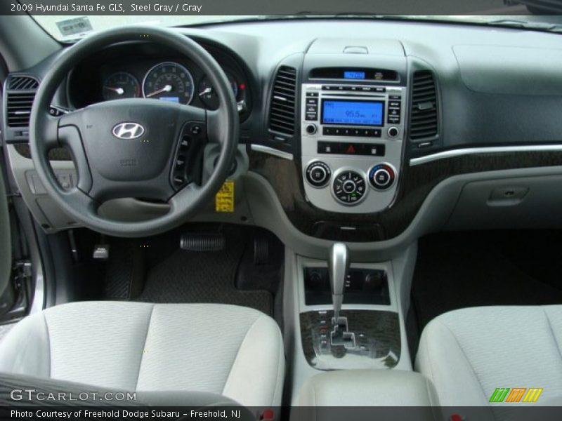 Steel Gray / Gray 2009 Hyundai Santa Fe GLS