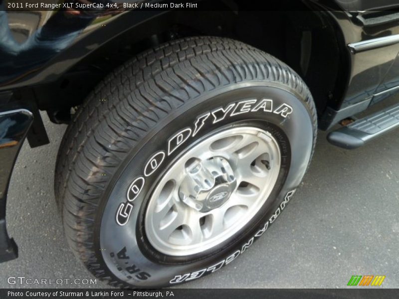 Black / Medium Dark Flint 2011 Ford Ranger XLT SuperCab 4x4