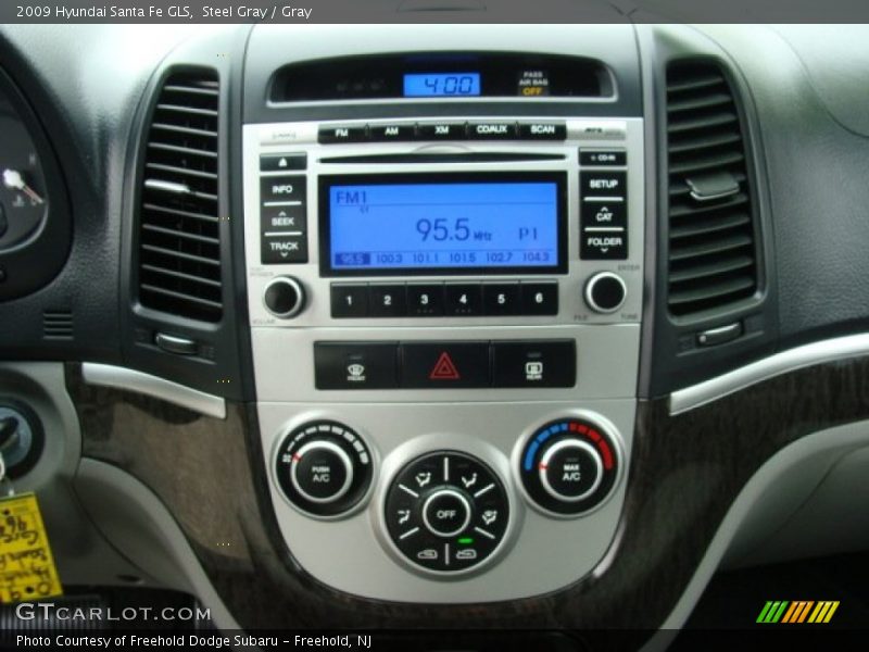 Steel Gray / Gray 2009 Hyundai Santa Fe GLS