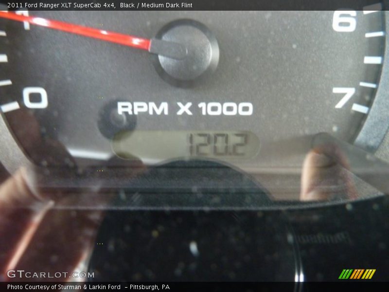 Black / Medium Dark Flint 2011 Ford Ranger XLT SuperCab 4x4