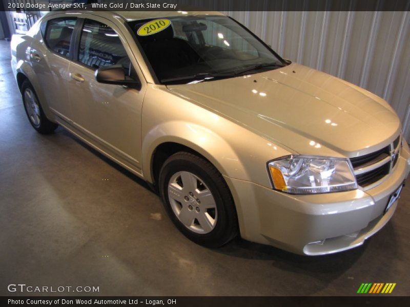 White Gold / Dark Slate Gray 2010 Dodge Avenger SXT