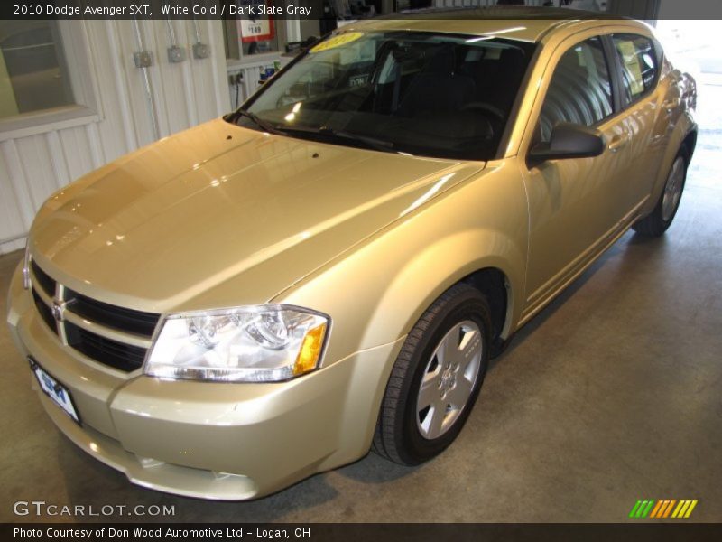 White Gold / Dark Slate Gray 2010 Dodge Avenger SXT