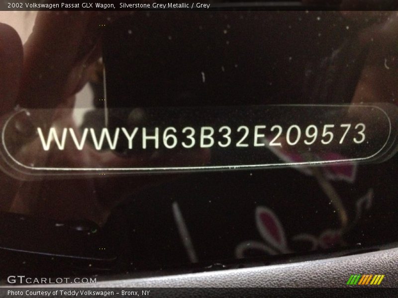 Silverstone Grey Metallic / Grey 2002 Volkswagen Passat GLX Wagon