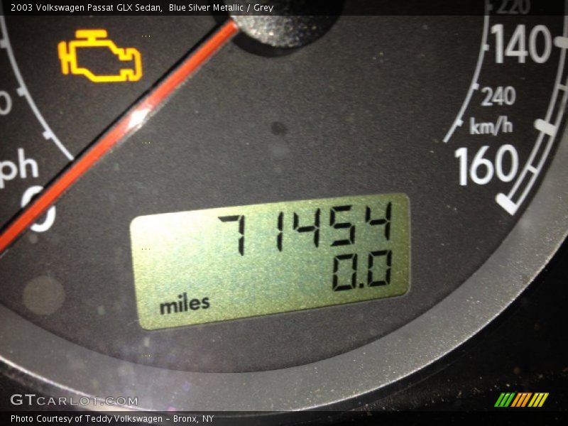 Blue Silver Metallic / Grey 2003 Volkswagen Passat GLX Sedan