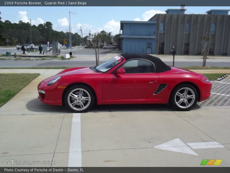 Guards Red / Sand Beige 2009 Porsche Boxster