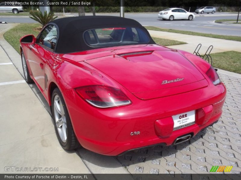 Guards Red / Sand Beige 2009 Porsche Boxster