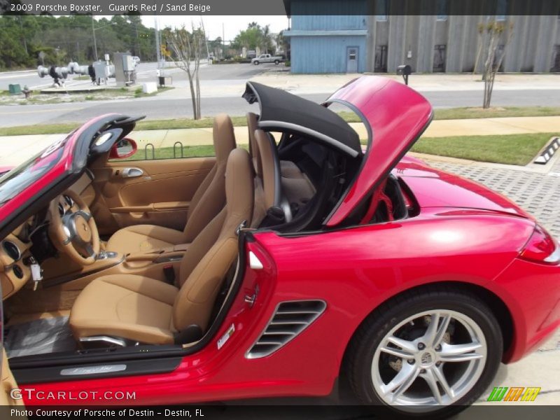Guards Red / Sand Beige 2009 Porsche Boxster