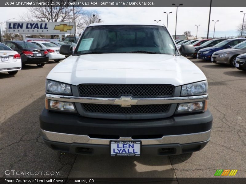 Summit White / Dark Charcoal 2004 Chevrolet Silverado 2500HD Regular Cab 4x4