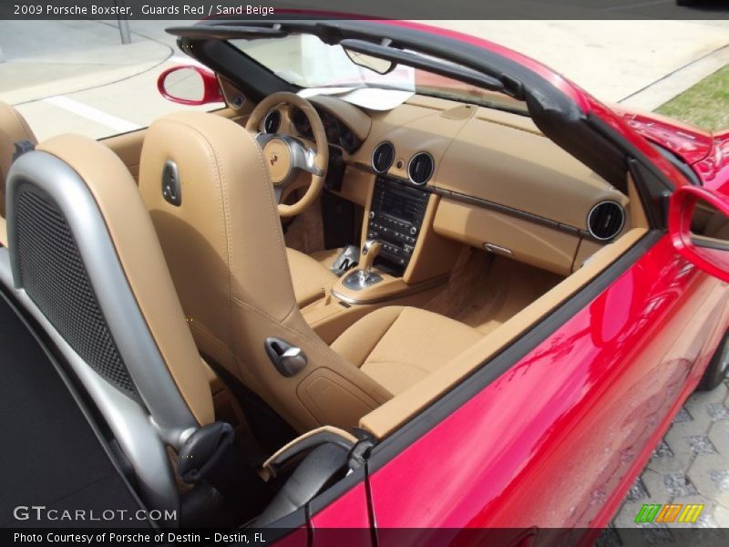 Guards Red / Sand Beige 2009 Porsche Boxster