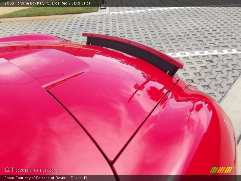 Pop-Up rear spoiler - 2009 Porsche Boxster 