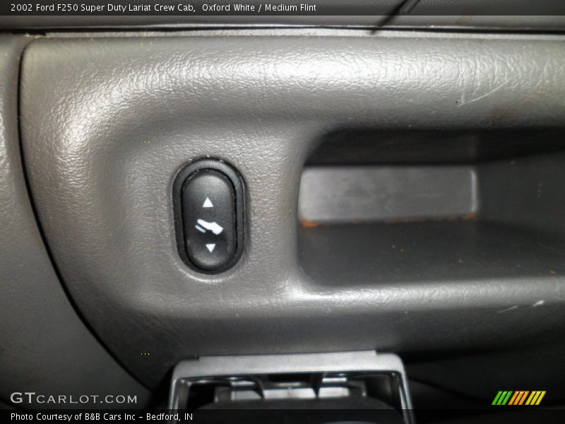 Oxford White / Medium Flint 2002 Ford F250 Super Duty Lariat Crew Cab