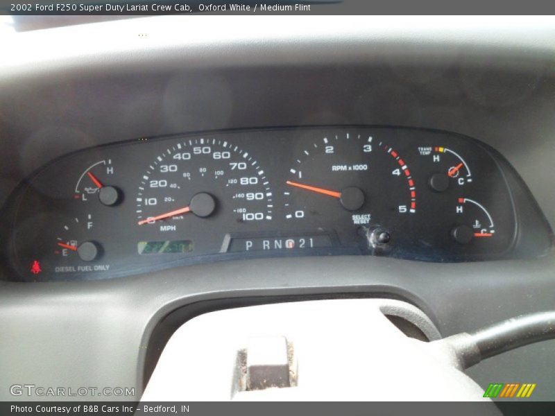  2002 F250 Super Duty Lariat Crew Cab Lariat Crew Cab Gauges