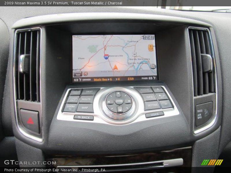 Tuscan Sun Metallic / Charcoal 2009 Nissan Maxima 3.5 SV Premium