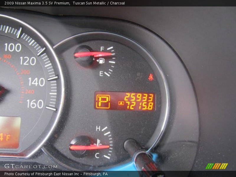 Tuscan Sun Metallic / Charcoal 2009 Nissan Maxima 3.5 SV Premium