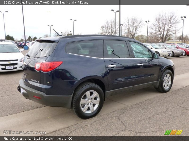 Dark Blue Metallic / Ebony 2012 Chevrolet Traverse LT AWD