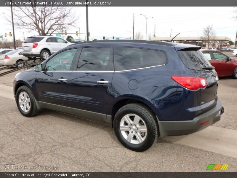 Dark Blue Metallic / Ebony 2012 Chevrolet Traverse LT AWD