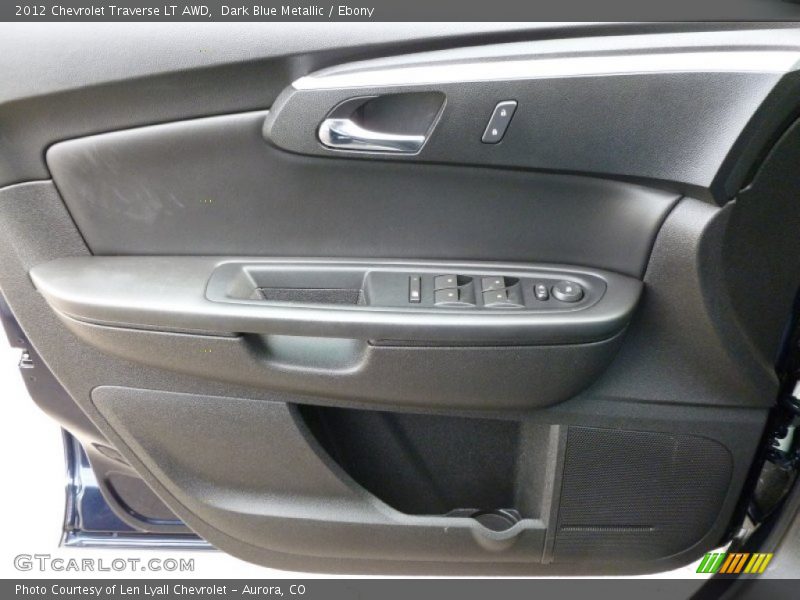 Dark Blue Metallic / Ebony 2012 Chevrolet Traverse LT AWD