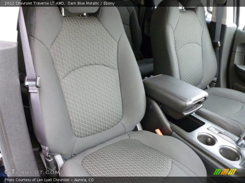 Dark Blue Metallic / Ebony 2012 Chevrolet Traverse LT AWD