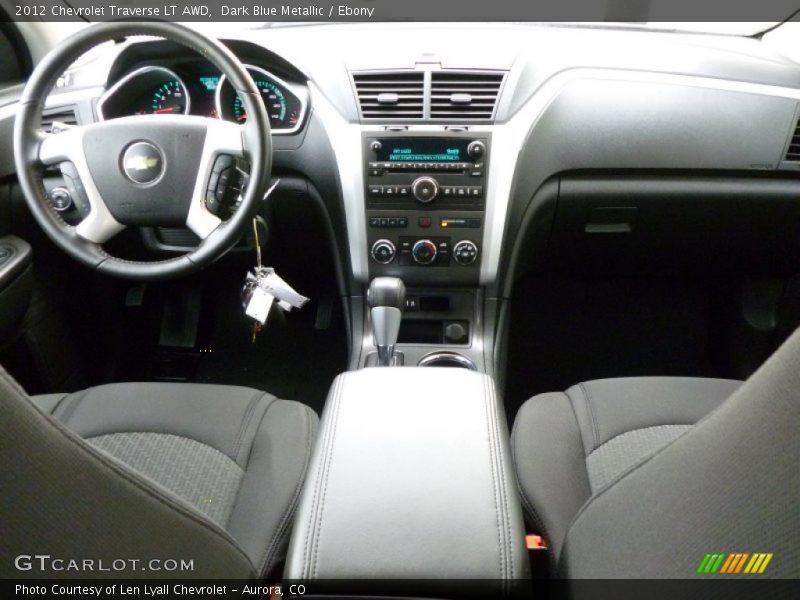 Dark Blue Metallic / Ebony 2012 Chevrolet Traverse LT AWD