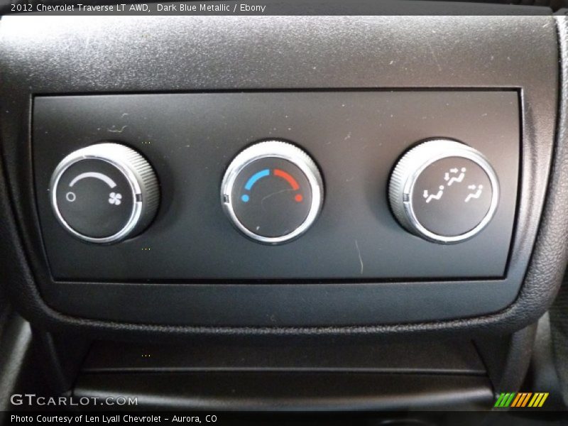 Dark Blue Metallic / Ebony 2012 Chevrolet Traverse LT AWD