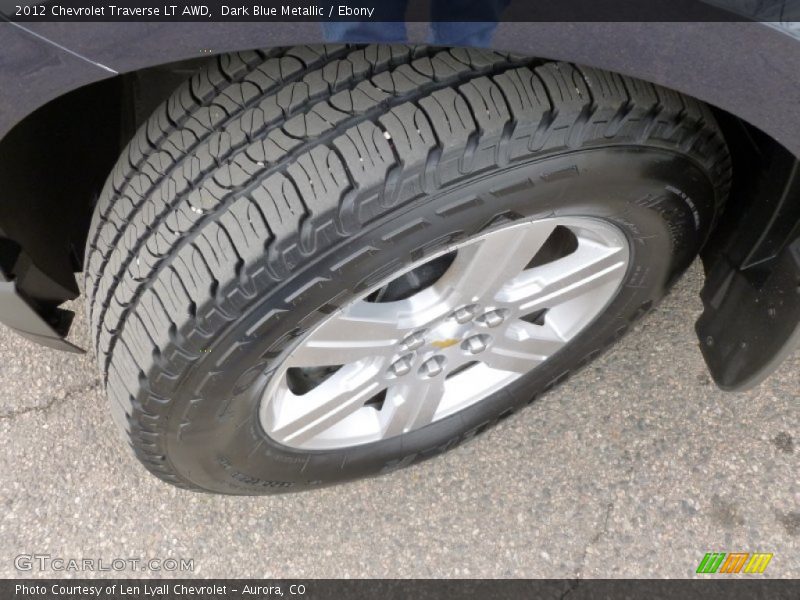 Dark Blue Metallic / Ebony 2012 Chevrolet Traverse LT AWD