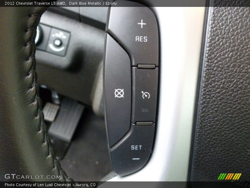 Dark Blue Metallic / Ebony 2012 Chevrolet Traverse LT AWD