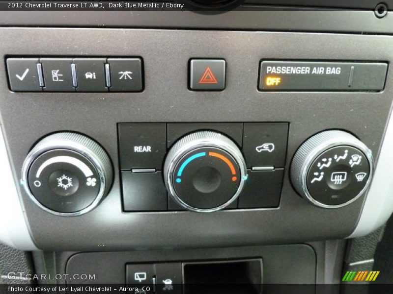 Dark Blue Metallic / Ebony 2012 Chevrolet Traverse LT AWD