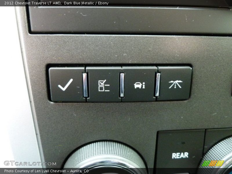 Dark Blue Metallic / Ebony 2012 Chevrolet Traverse LT AWD