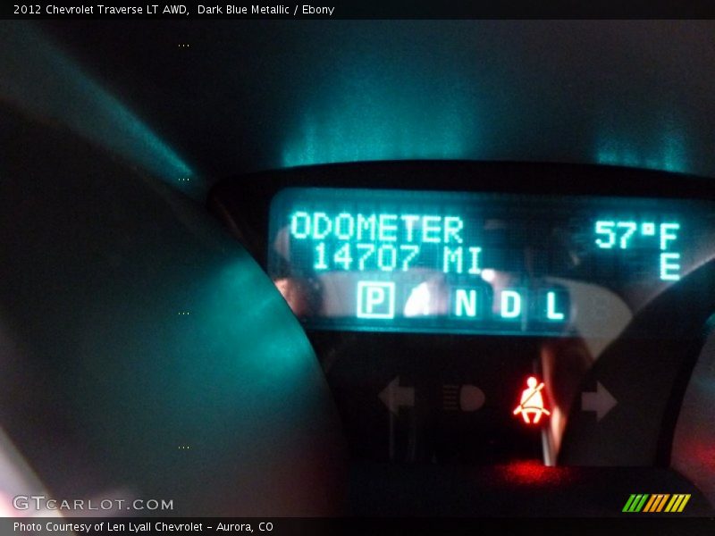 Dark Blue Metallic / Ebony 2012 Chevrolet Traverse LT AWD