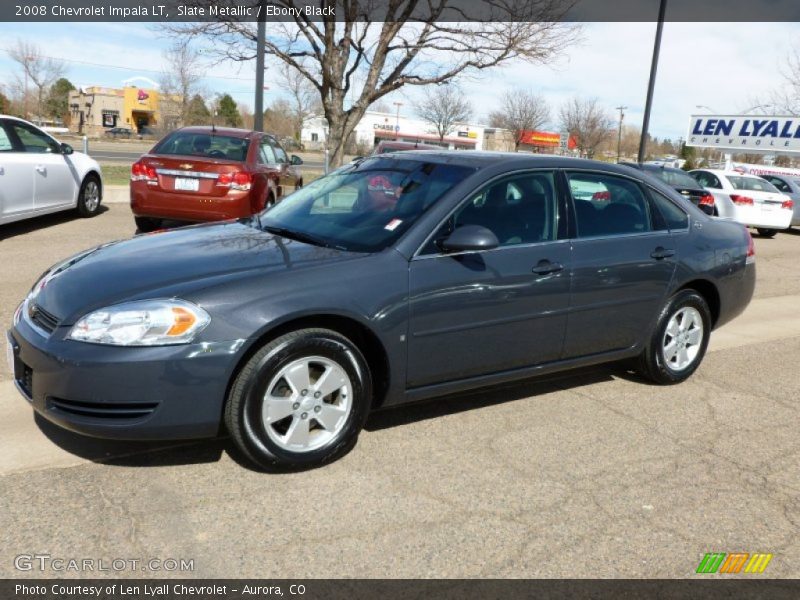Slate Metallic / Ebony Black 2008 Chevrolet Impala LT