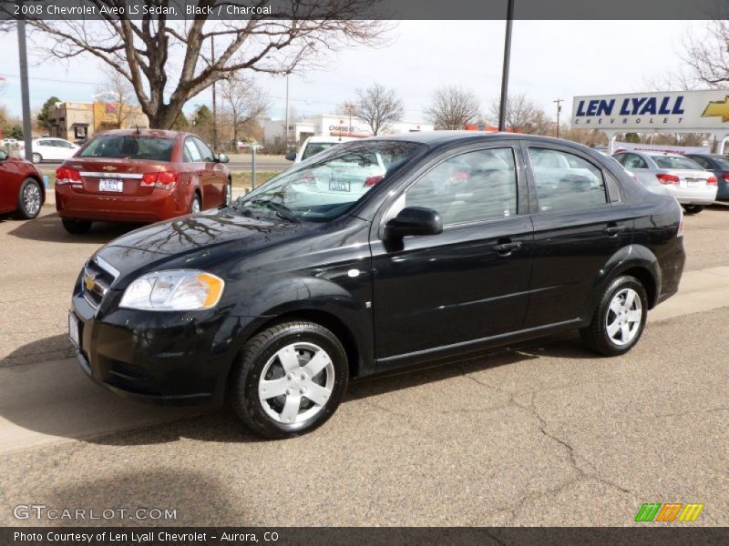 Black / Charcoal 2008 Chevrolet Aveo LS Sedan