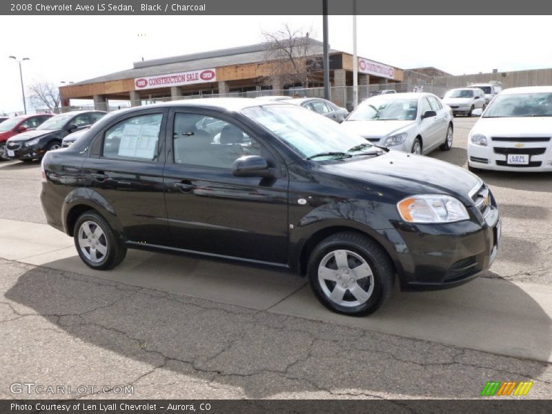 Black / Charcoal 2008 Chevrolet Aveo LS Sedan