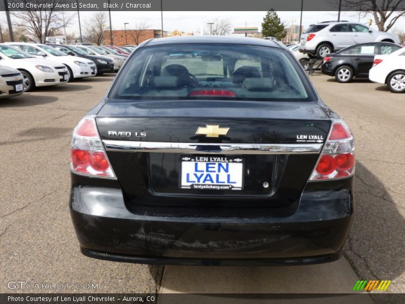 Black / Charcoal 2008 Chevrolet Aveo LS Sedan