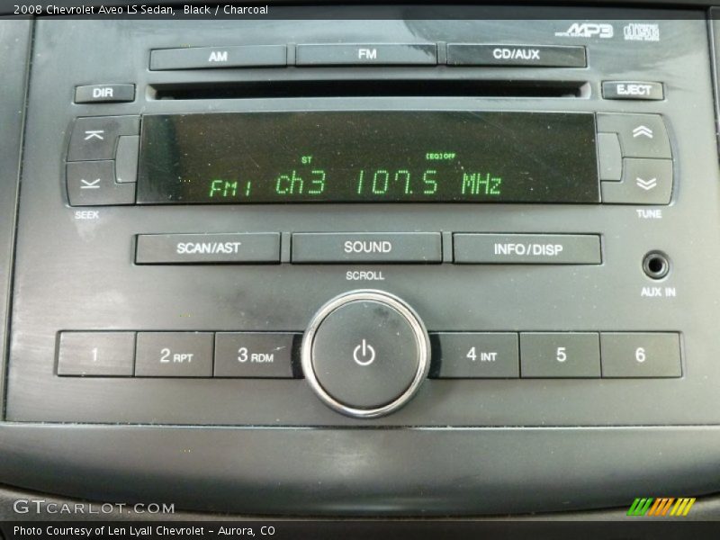 Black / Charcoal 2008 Chevrolet Aveo LS Sedan