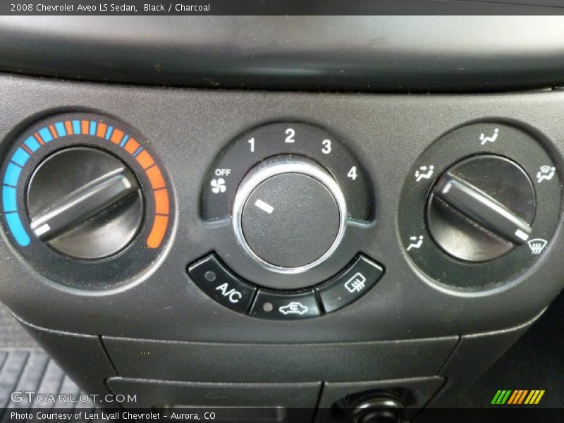 Black / Charcoal 2008 Chevrolet Aveo LS Sedan