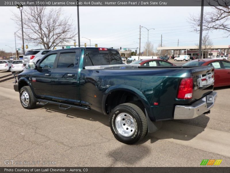  2011 Ram 3500 HD Laramie Crew Cab 4x4 Dually Hunter Green Pearl