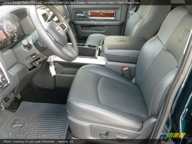  2011 Ram 3500 HD Laramie Crew Cab 4x4 Dually Dark Slate Gray Interior